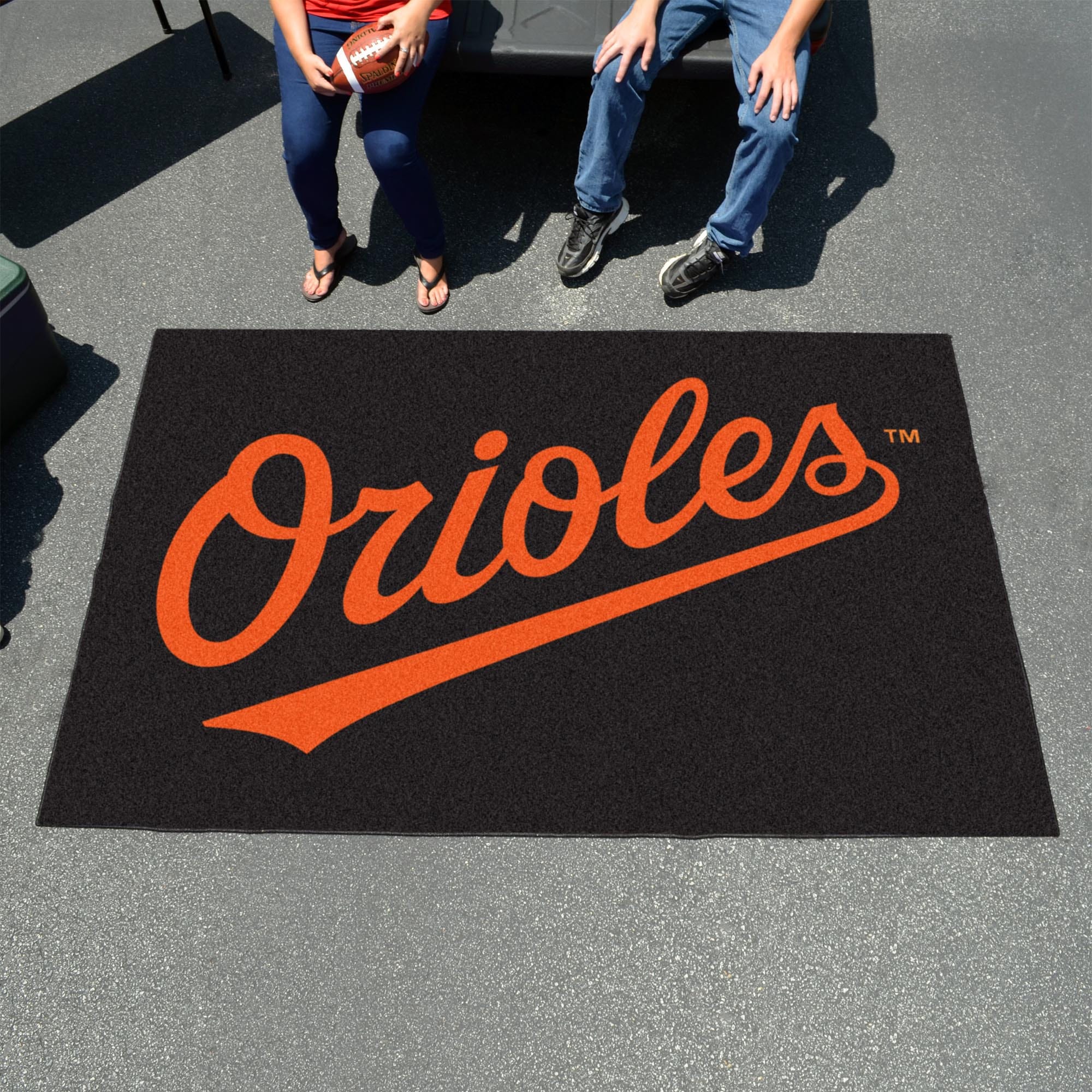 Baltimore Orioles Ulti-Mat Rug - 5ft. x 8ft. "Orioles" Logo - Baltimore Orioles