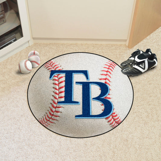 Tampa Bay Rays Baseball Rug - 27in. Diameter