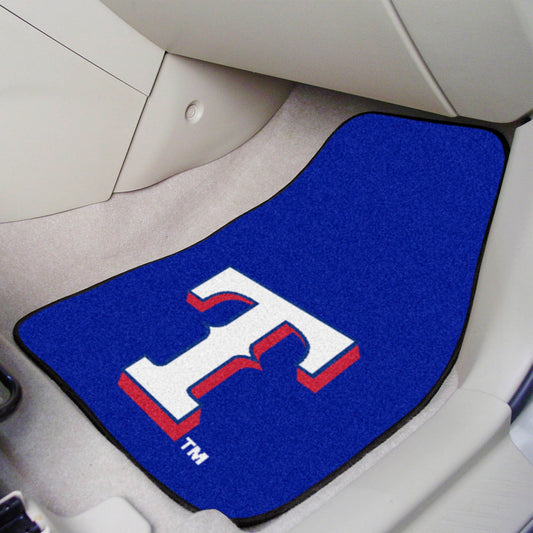 Texas Rangers Front Carpet Car Mat Set - 2 Pieces