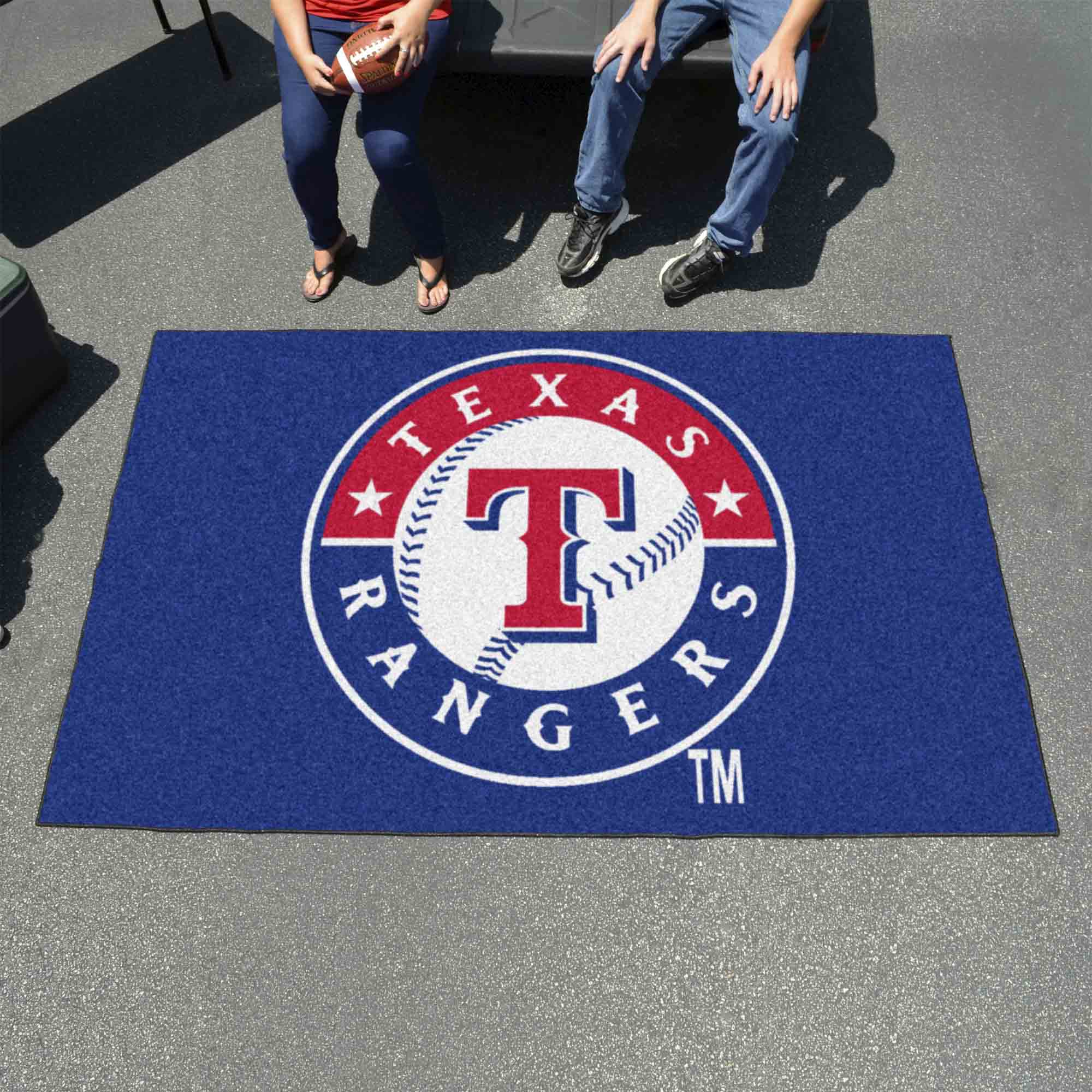 Texas Rangers Ulti-Mat Rug - 5ft. x 8ft. - Texas Rangers