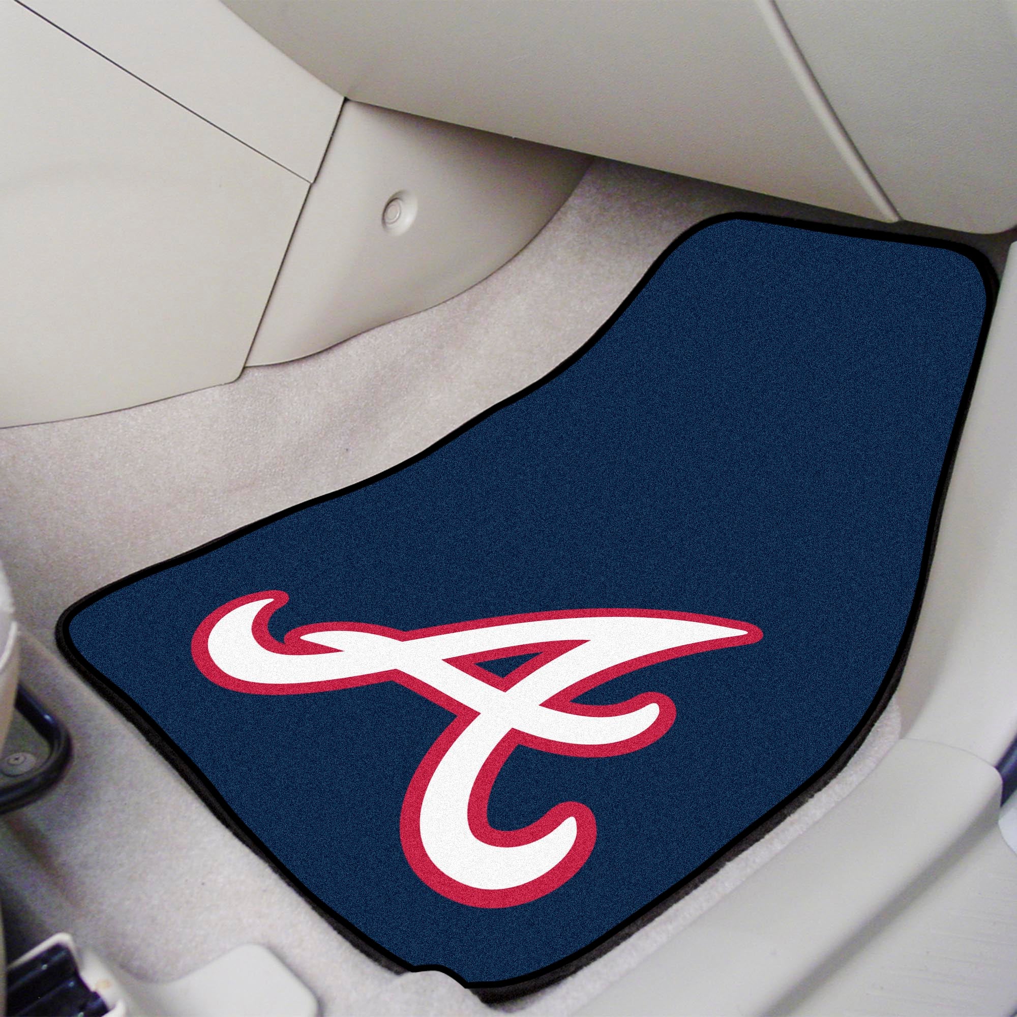 Atlanta Braves Front Carpet Car Mat Set - 2 Pieces - Atlanta Braves