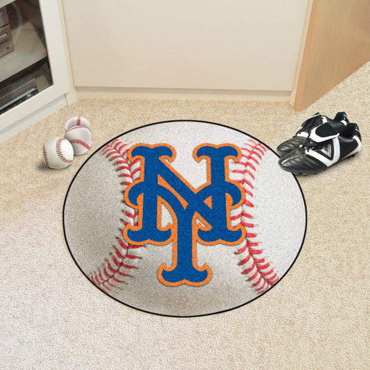 New York Mets Baseball Rug - 27in. Diameter