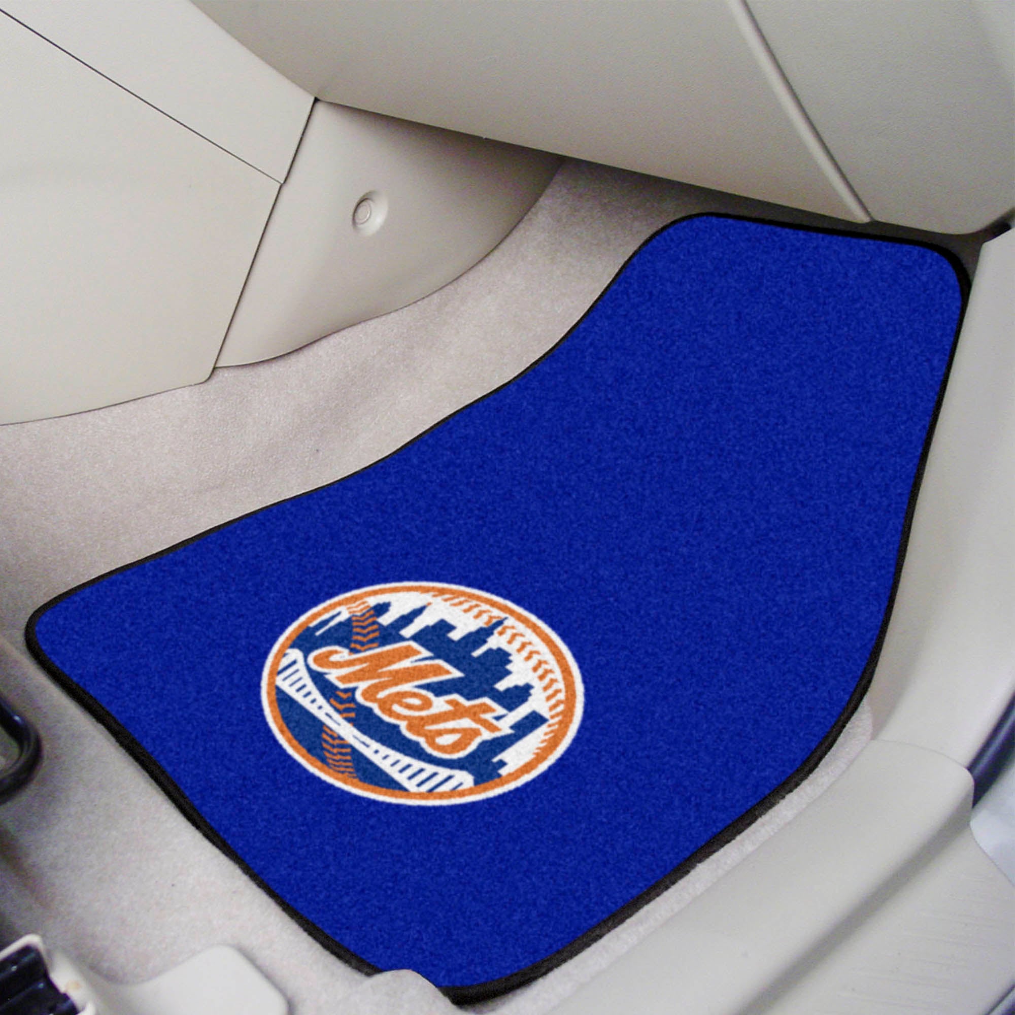 New York Mets Front Carpet Car Mat Set - 2 Pieces - New York Mets