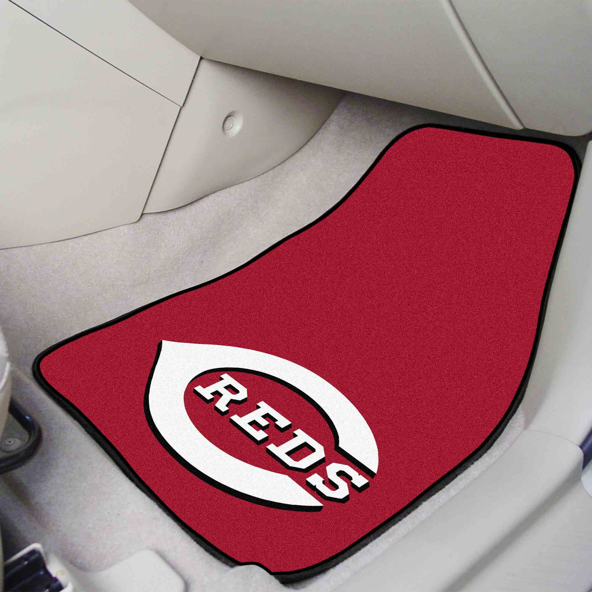 Cincinnati Reds Front Carpet Car Mat Set - 2 Pieces - Cincinnati Reds