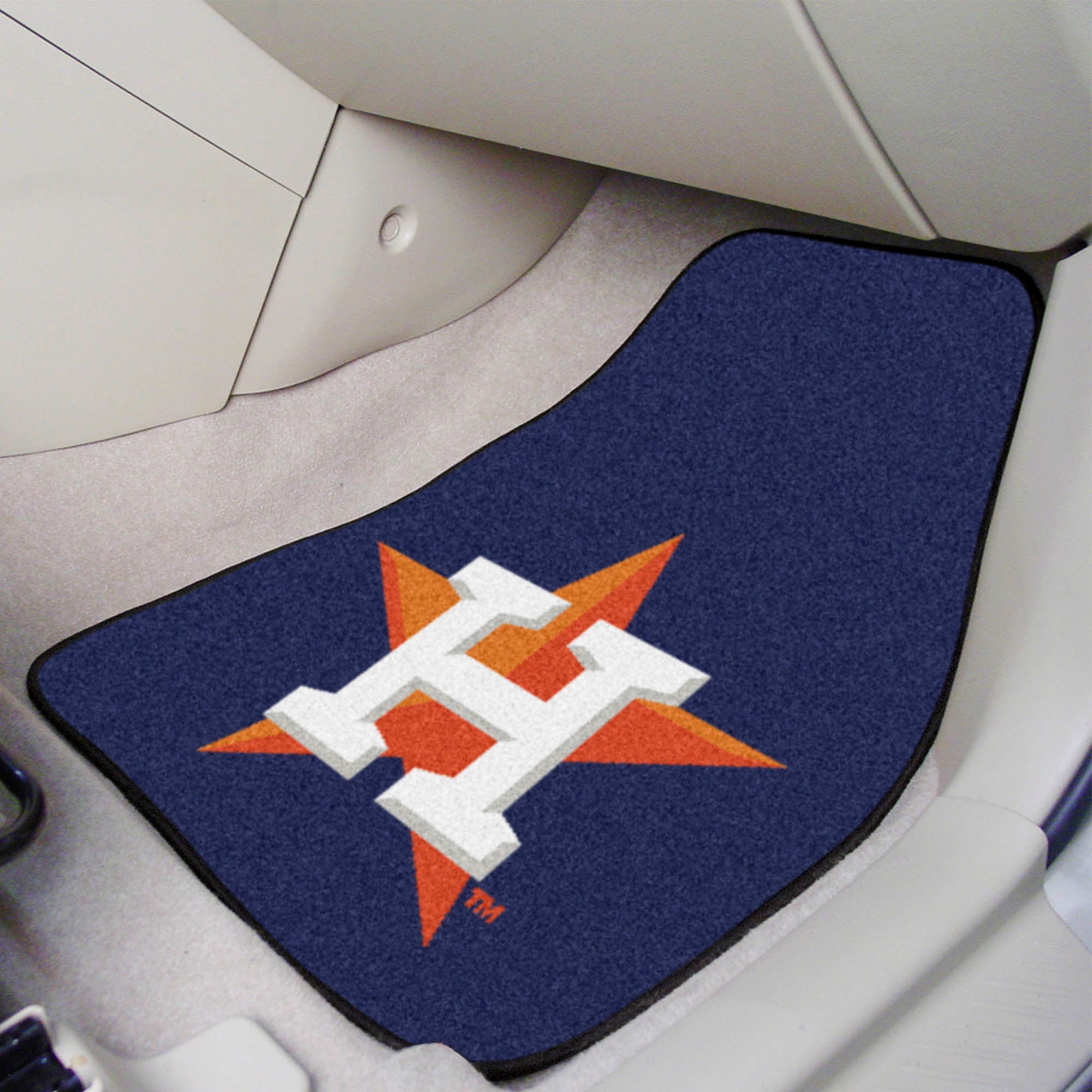 Houston Astros Front Carpet Car Mat Set - 2 Pieces - Houston Astros