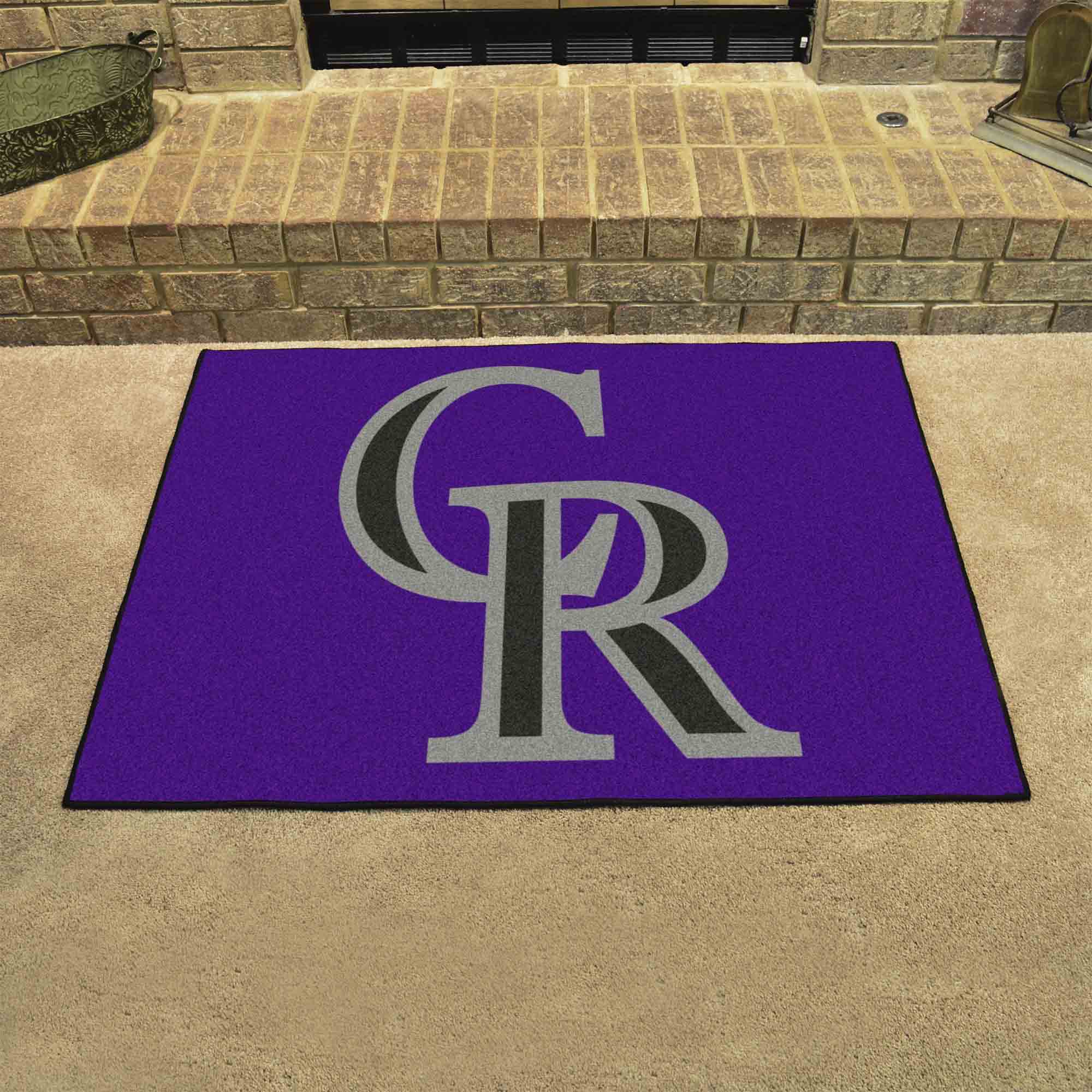 Colorado Rockies All-Star Rug - 34 in. x 42.5 in. - Colorado Rockies