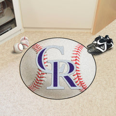 Colorado Rockies Baseball Rug - 27in. Diameter - Colorado Rockies