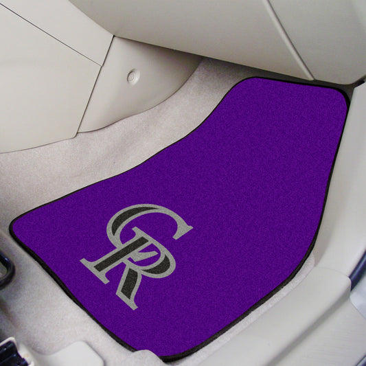 Colorado Rockies Front Carpet Car Mat Set - 2 Pieces - Colorado Rockies