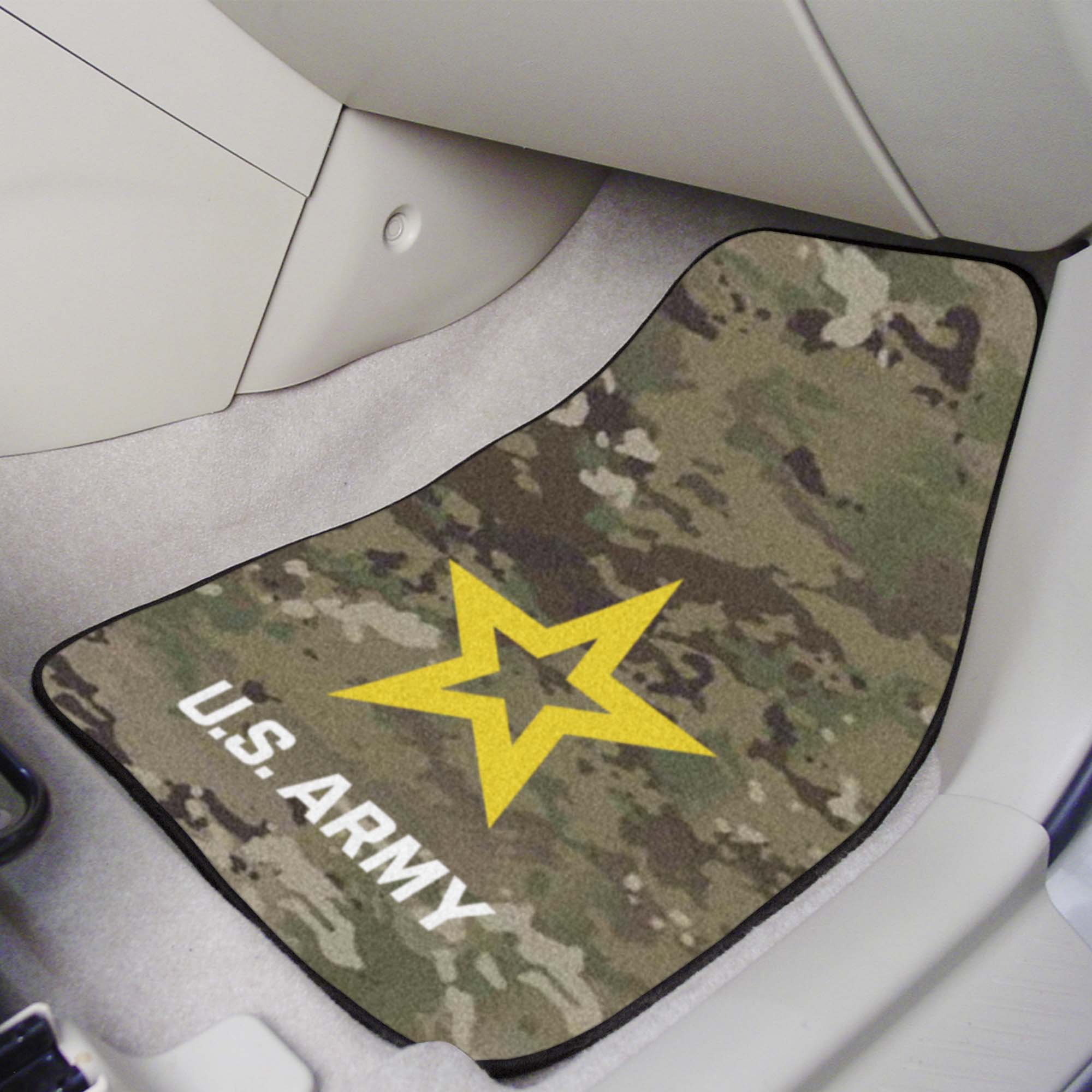 U.S. Army Front Carpet Car Mat Set - 2 Pieces, Camo