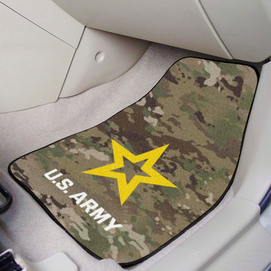 U.S. Army Front Carpet Car Mat Set - 2 Pieces, Camo