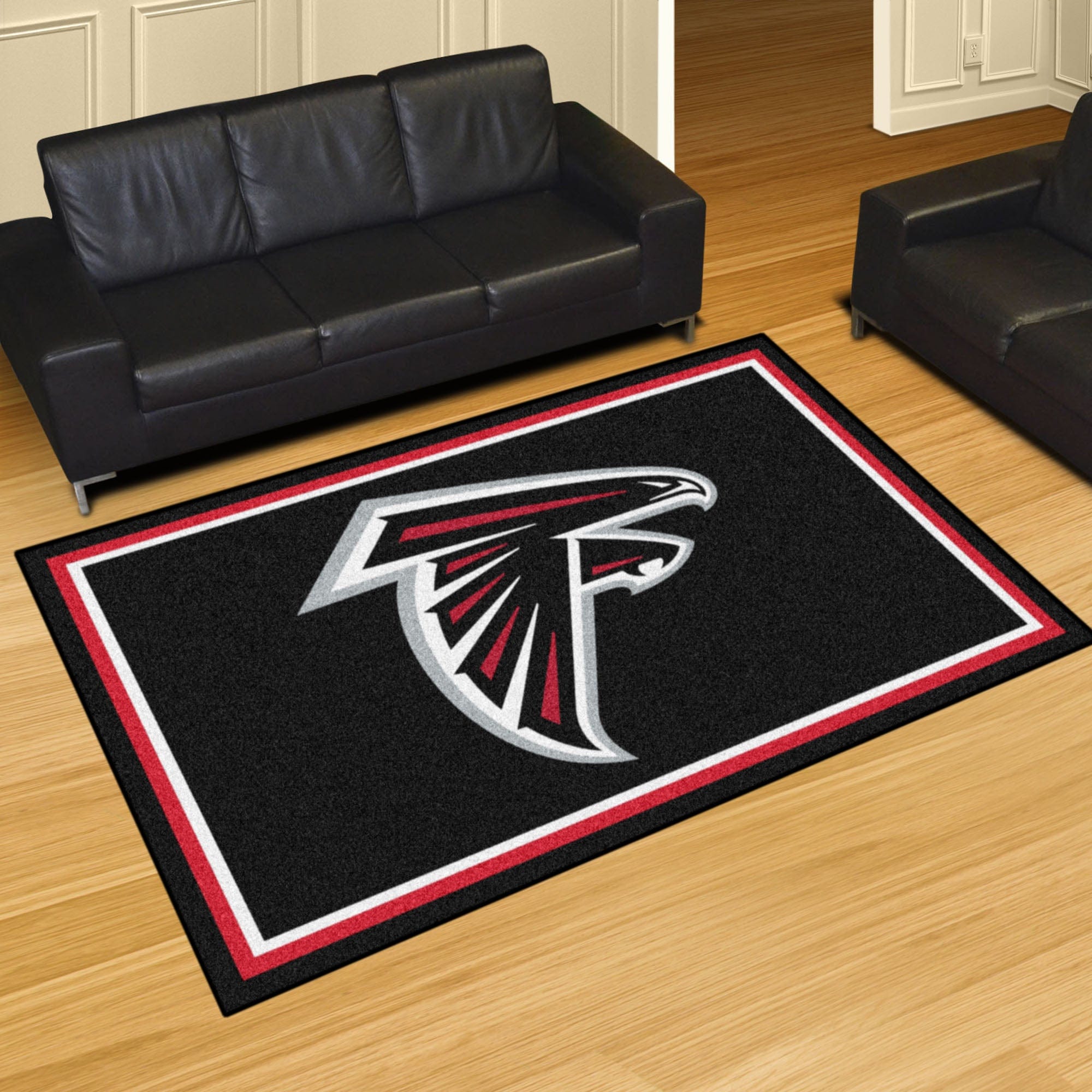 Atlanta Falcons 5ft. x 8 ft. Plush Area Rug - Atlanta Falcons