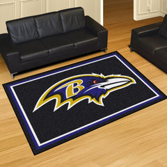 Baltimore Ravens 5ft. x 8 ft. Plush Area Rug - Baltimore Ravens