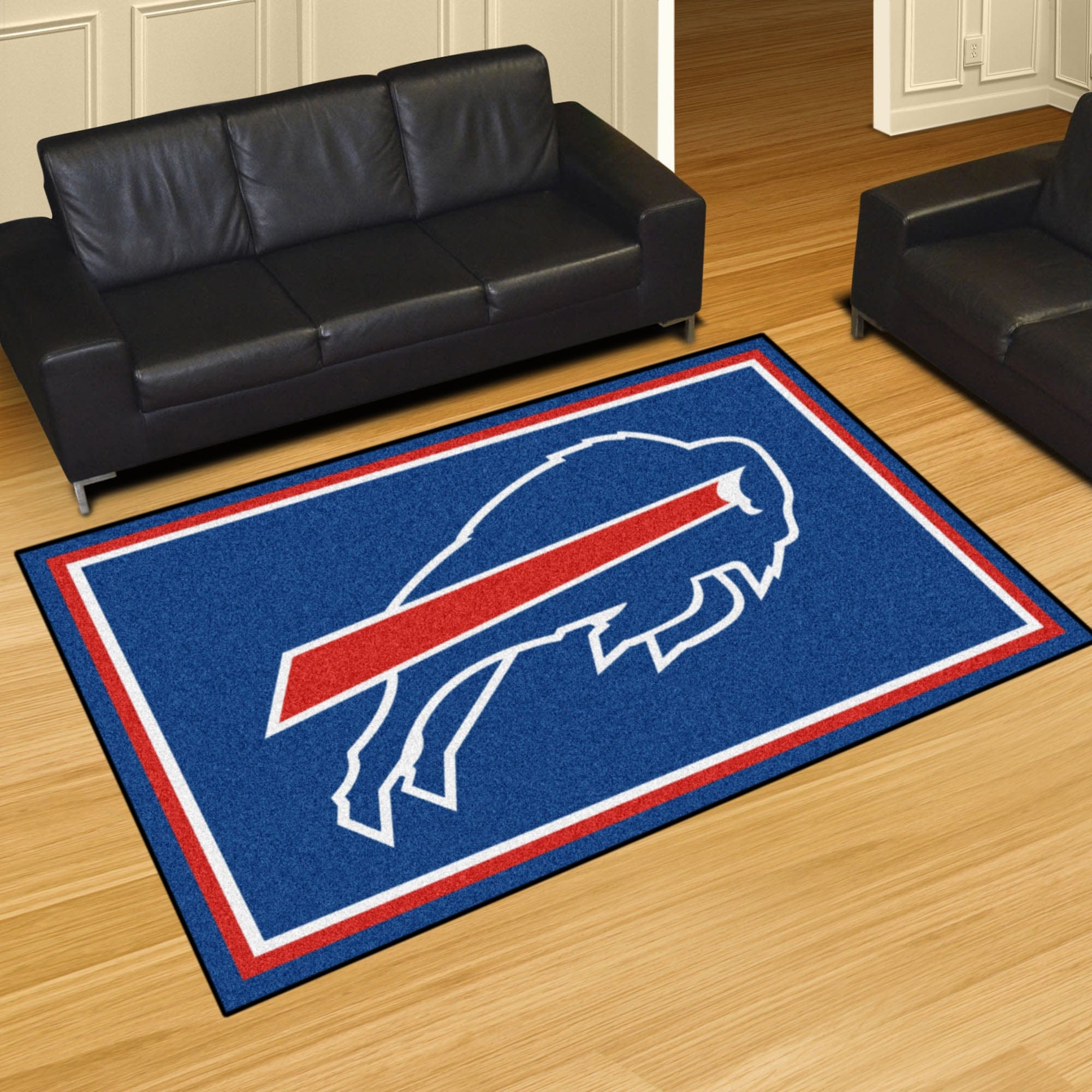 Buffalo Bills 5ft. x 8 ft. Plush Area Rug - Buffalo Bills