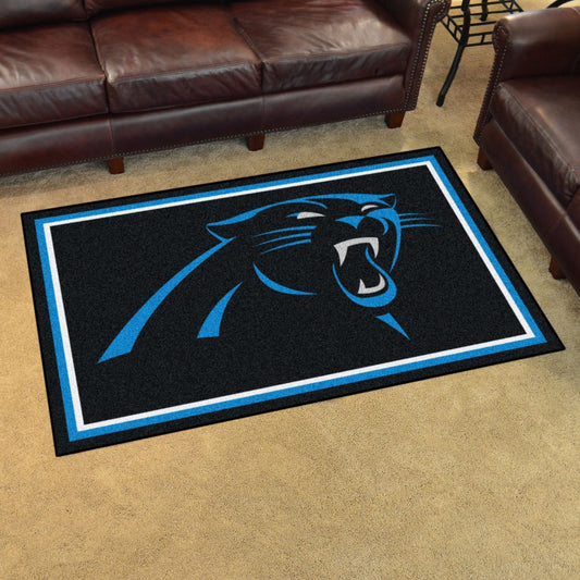 Carolina Panthers 4ft. x 6ft. Plush Area Rug - Carolina Panthers