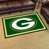 Green Bay Packers 4ft. x 6ft. Plush Area Rug - Green Bay Packers