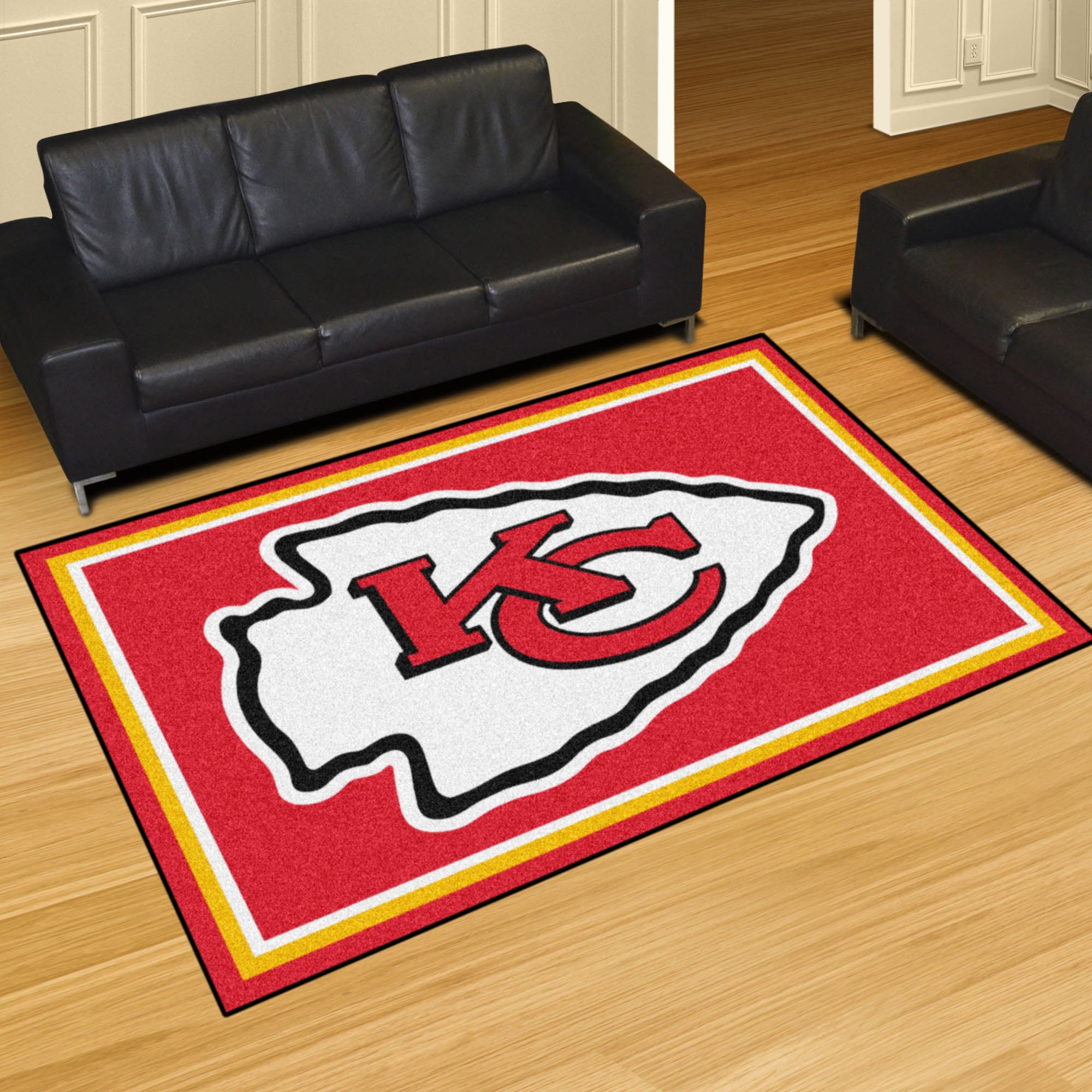 Kansas City Chiefs 5ft. x 8 ft. Plush Area Rug