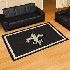 New Orleans Saints 5ft. x 8 ft. Plush Area Rug - New Orleans Saints