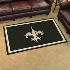 New Orleans Saints 4ft. x 6ft. Plush Area Rug - New Orleans Saints