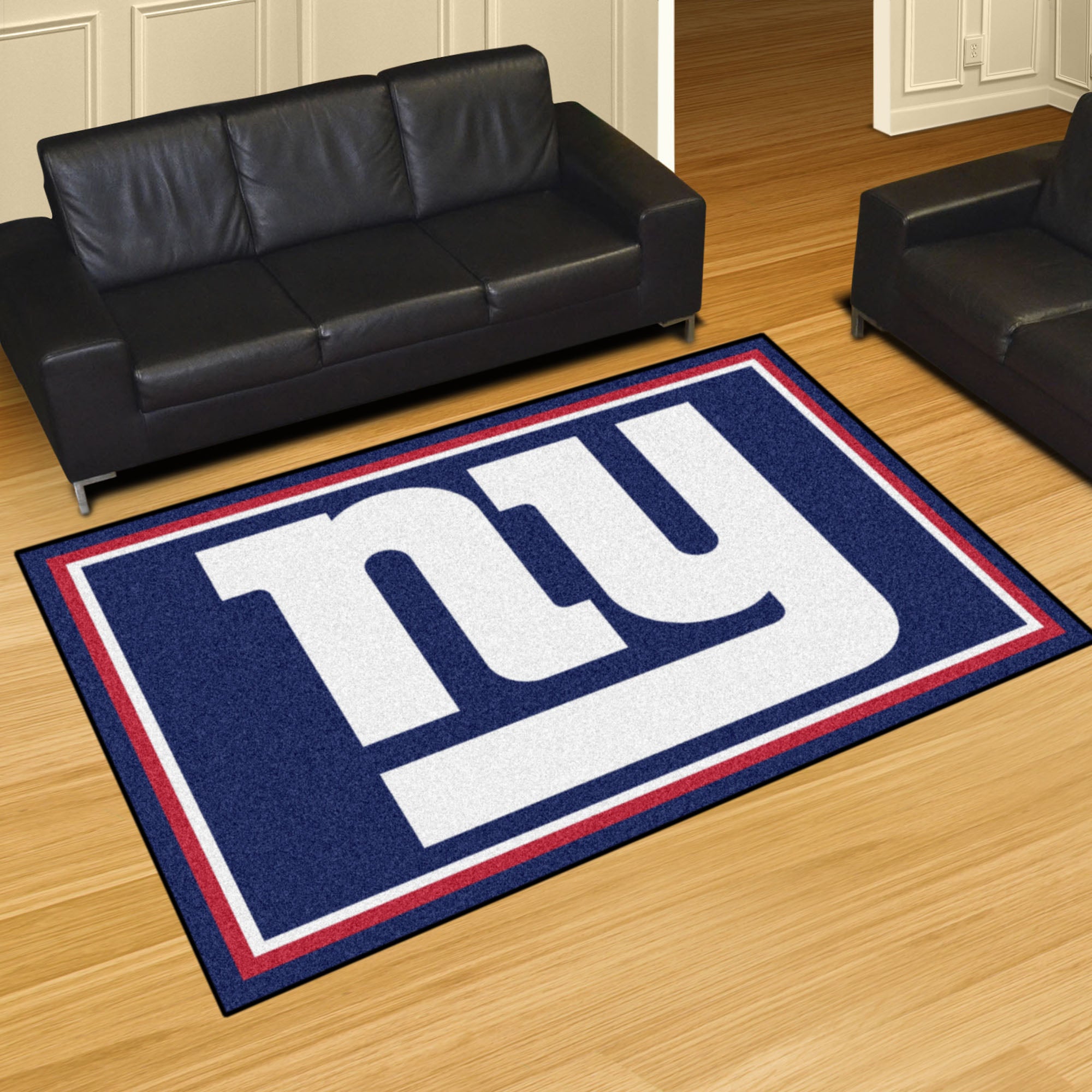 New York Giants 5ft. x 8 ft. Plush Area Rug