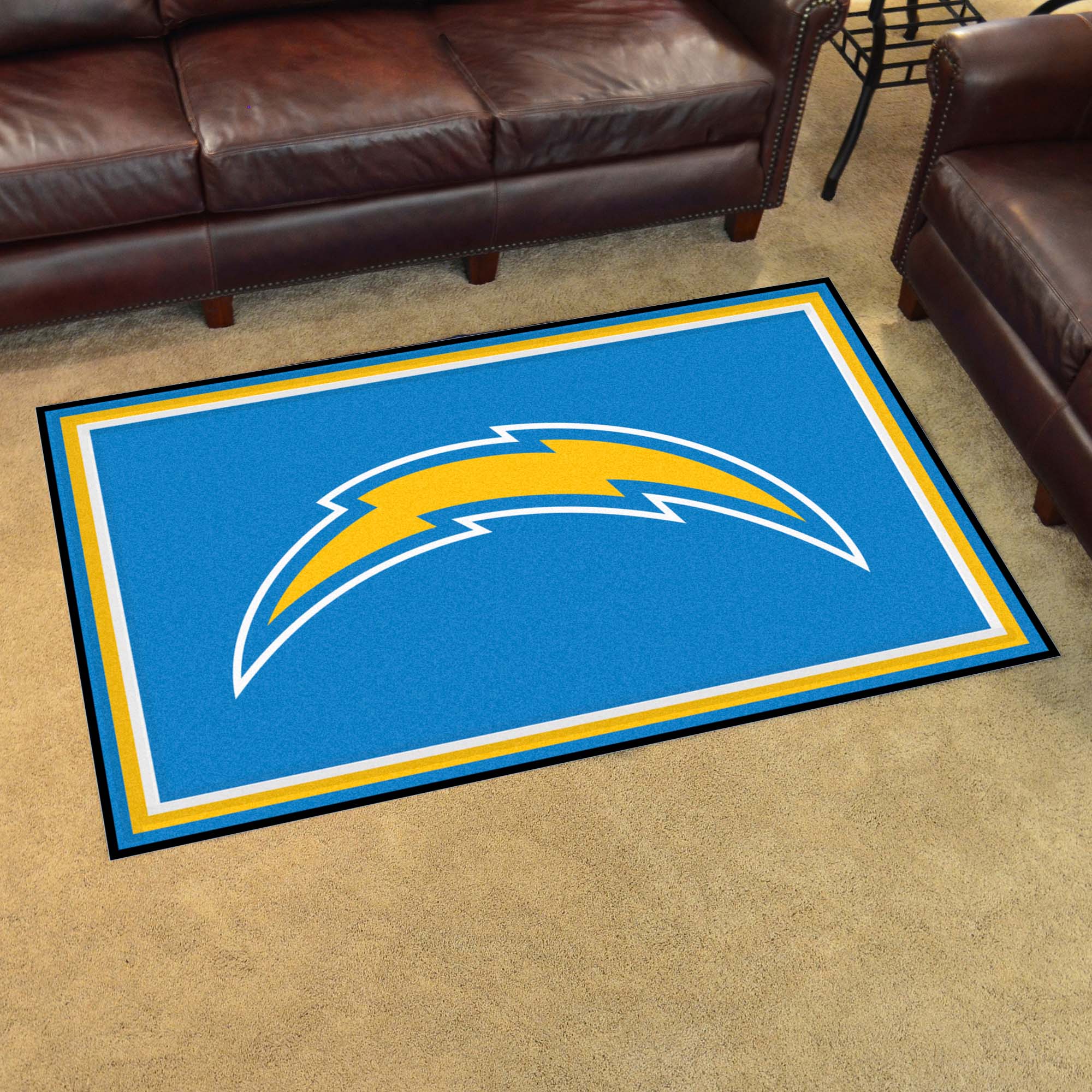 Los Angeles Chargers 4ft. x 6ft. Plush Area Rug