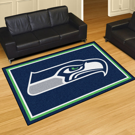 Seattle Seahawks 5ft. x 8 ft. Plush Area Rug