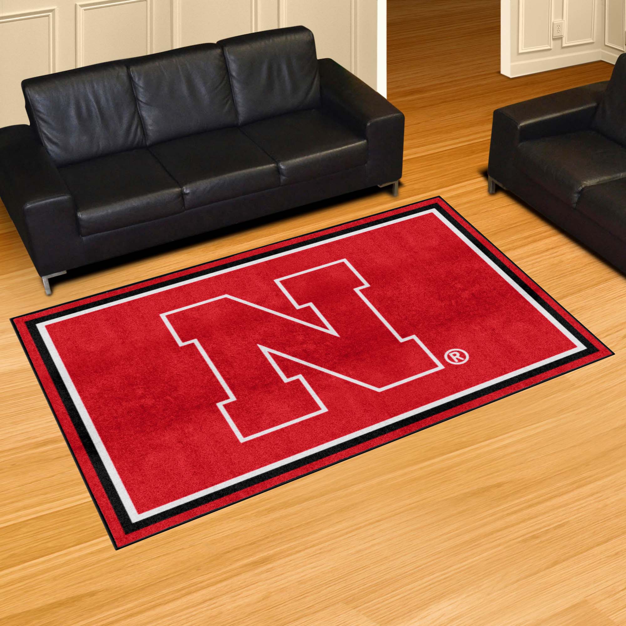 Nebraska Cornhuskers 5ft. x 8 ft. Plush Area Rug