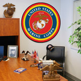 U.S. Marines 44in. Round Mat 