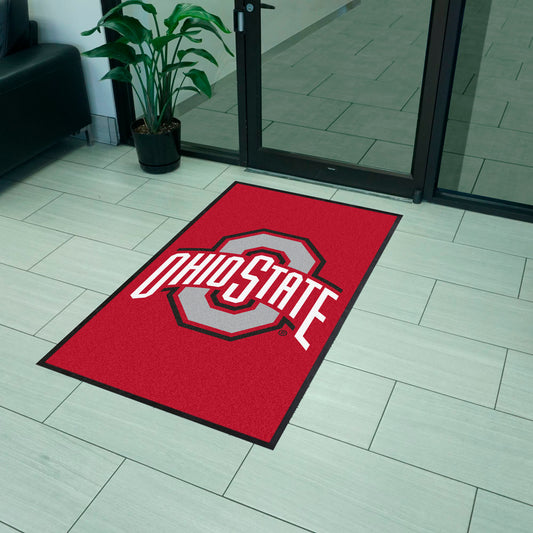 Ohio State 3X5 High-Traffic Mat with Durable Rubber Backing - Portrait Orientation - Ohio State