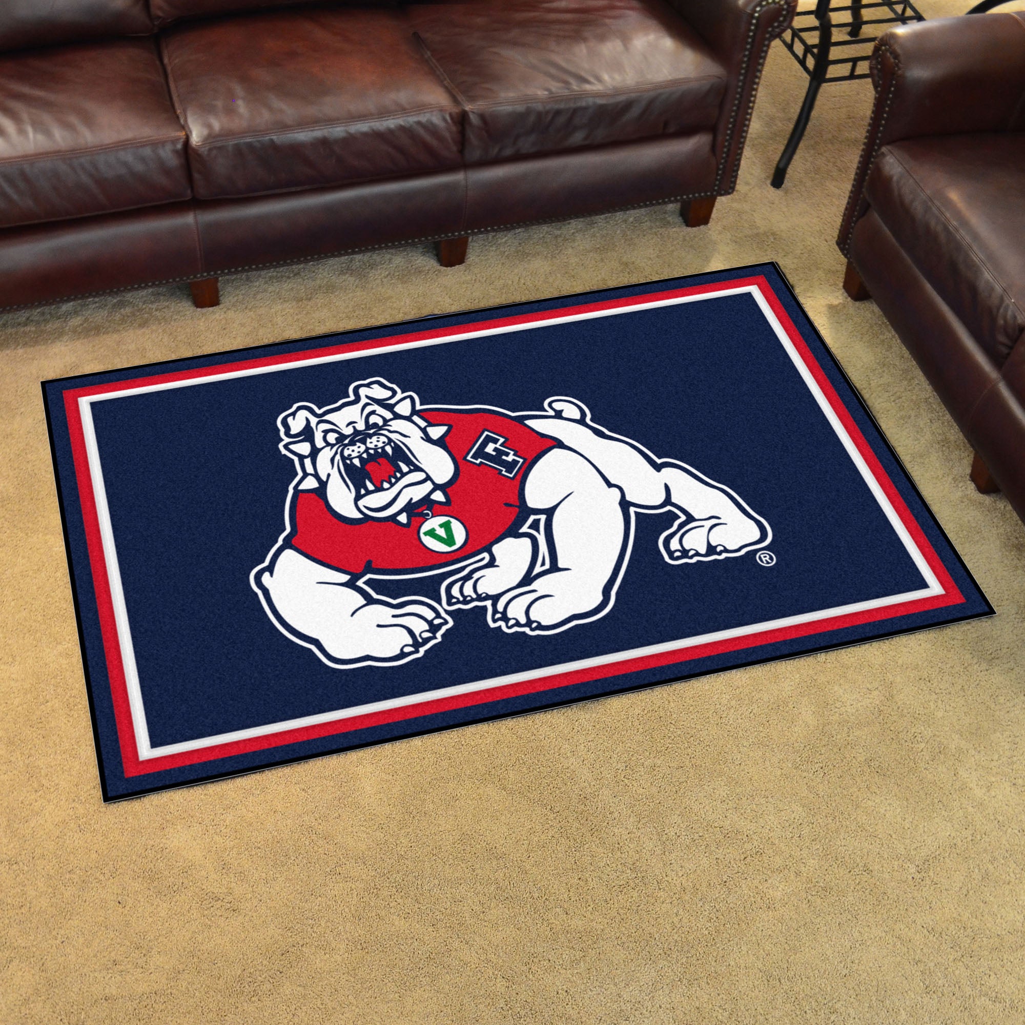 Fresno State Bulldogs 4ft. x 6ft. Plush Area Rug