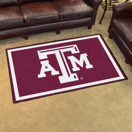 Texas A&M Aggies 4ft. x 6ft. Plush Area Rug