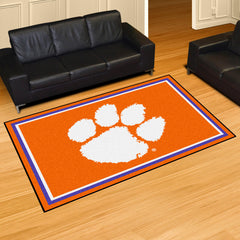 Clemson Tigers 5ft. x 8 ft. Plush Area Rug - Clemson