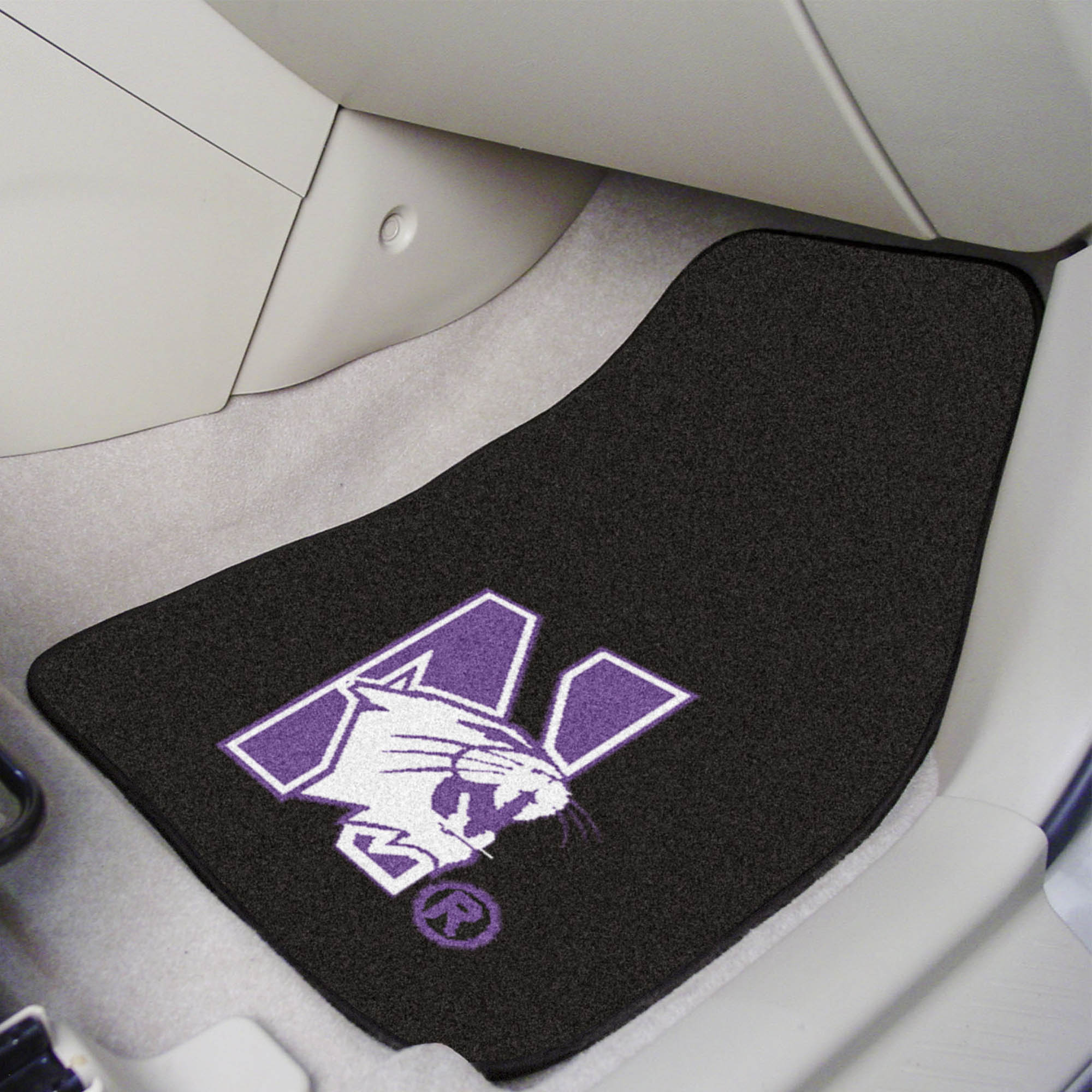 Northwestern Wildcats Front Carpet Car Mat Set - 2 Pieces