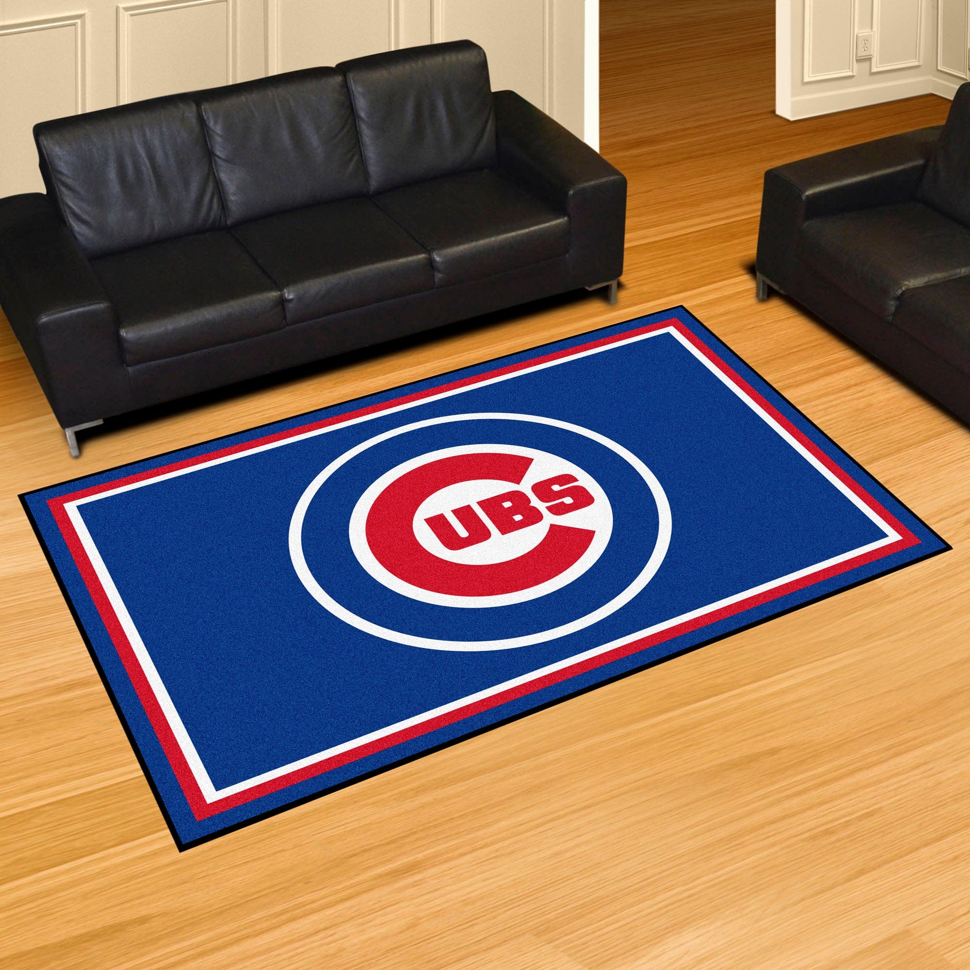 Chicago Cubs 5ft. x 8 ft. Plush Area Rug - Chicago Cubs