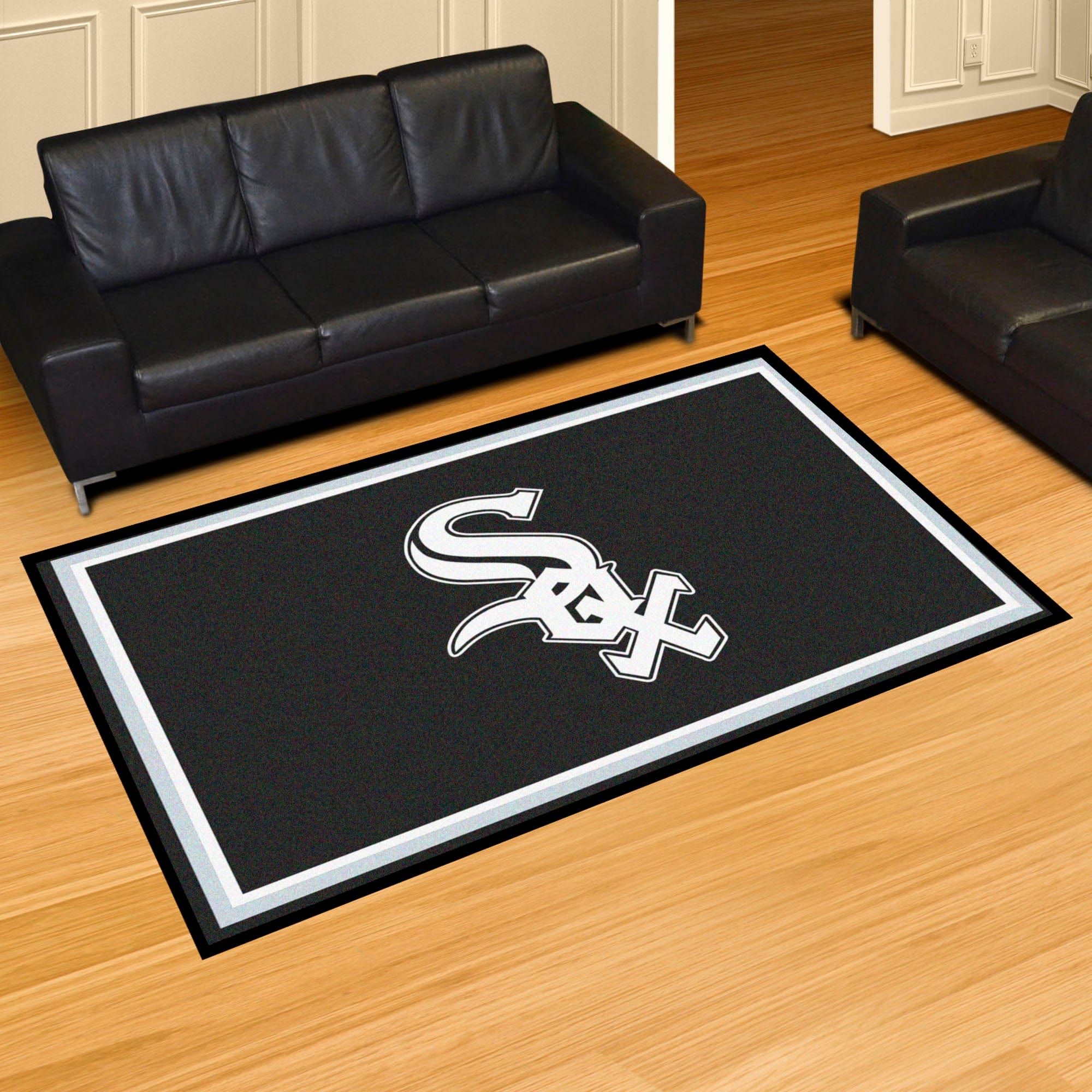 Chicago White Sox 5ft. x 8 ft. Plush Area Rug - Chicago White Sox