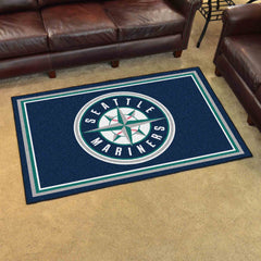 Seattle Mariners 4ft. x 6ft. Plush Area Rug