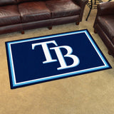 Tampa Bay Rays 4ft. x 6ft. Plush Area Rug