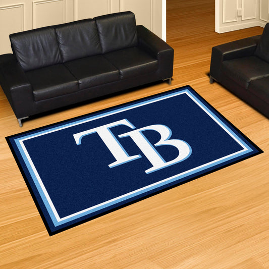 Tampa Bay Rays 5ft. x 8 ft. Plush Area Rug