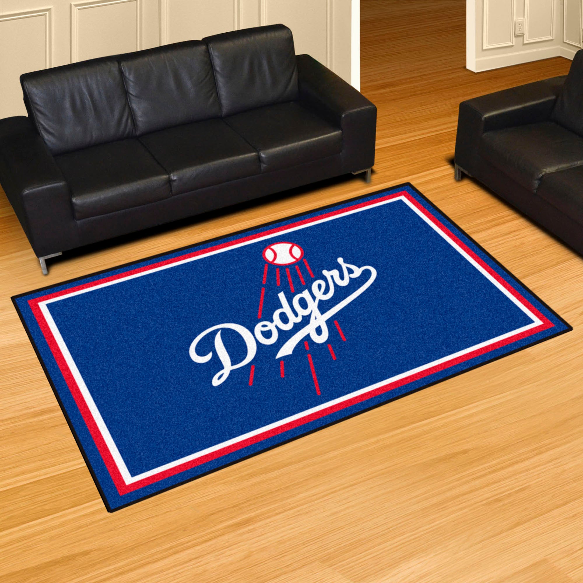 Los Angeles Dodgers 5ft. x 8 ft. Plush Area Rug