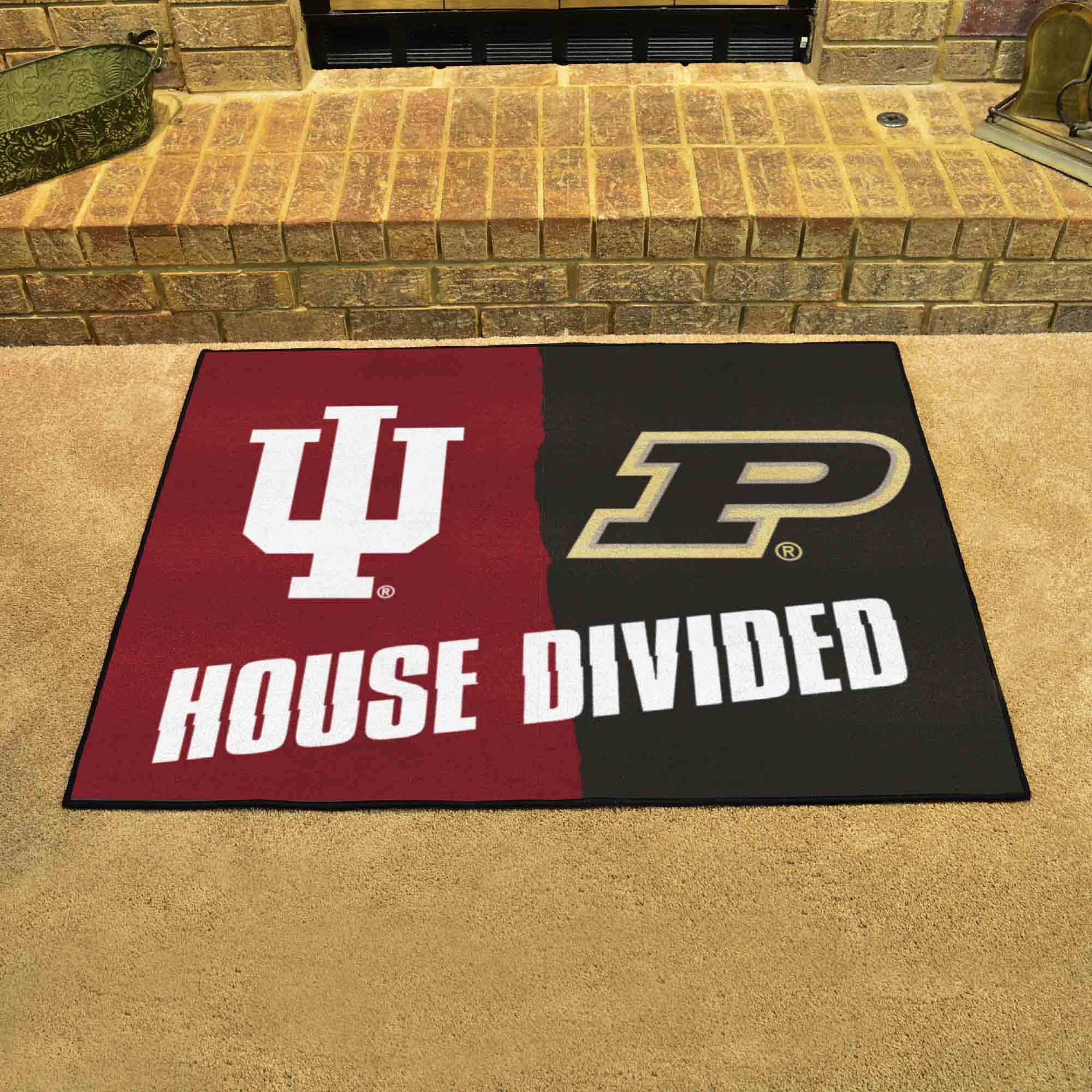 Indiana / Purdue House Divided Rug - 34 in. x 42.5 in.