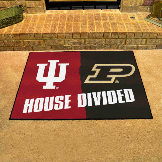 Indiana / Purdue House Divided Rug - 34 in. x 42.5 in.