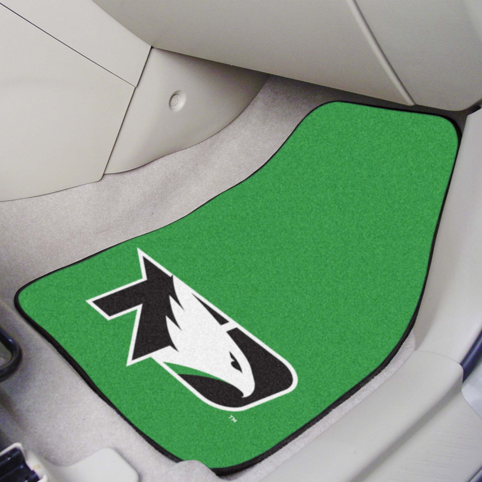 North Dakota Fighting Hawks Front Carpet Car Mat Set - 2 Pieces