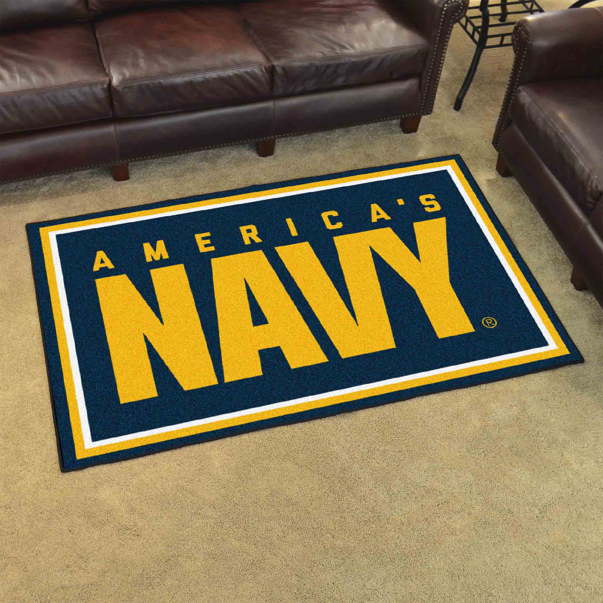 U.S. Navy 4ft. x 6ft. Plush Area Rug