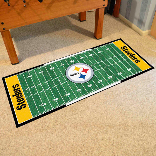 Pittsburgh Steelers Field Runner Mat - 30in. x 72in.