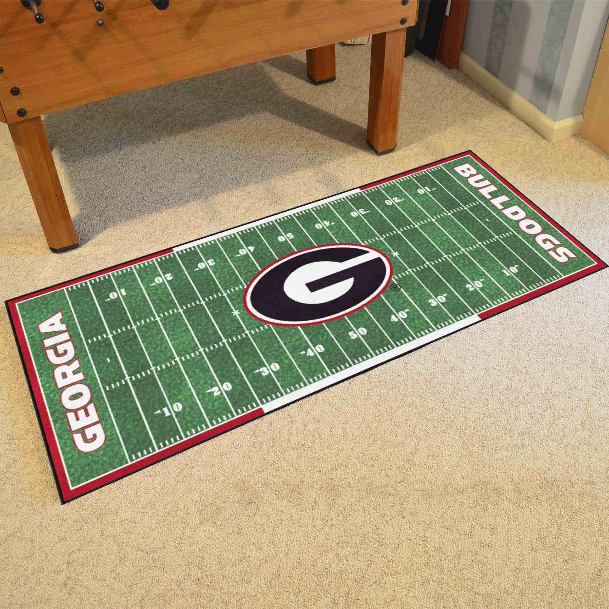 Georgia Bulldogs Field Runner Mat - 30in. x 72in.