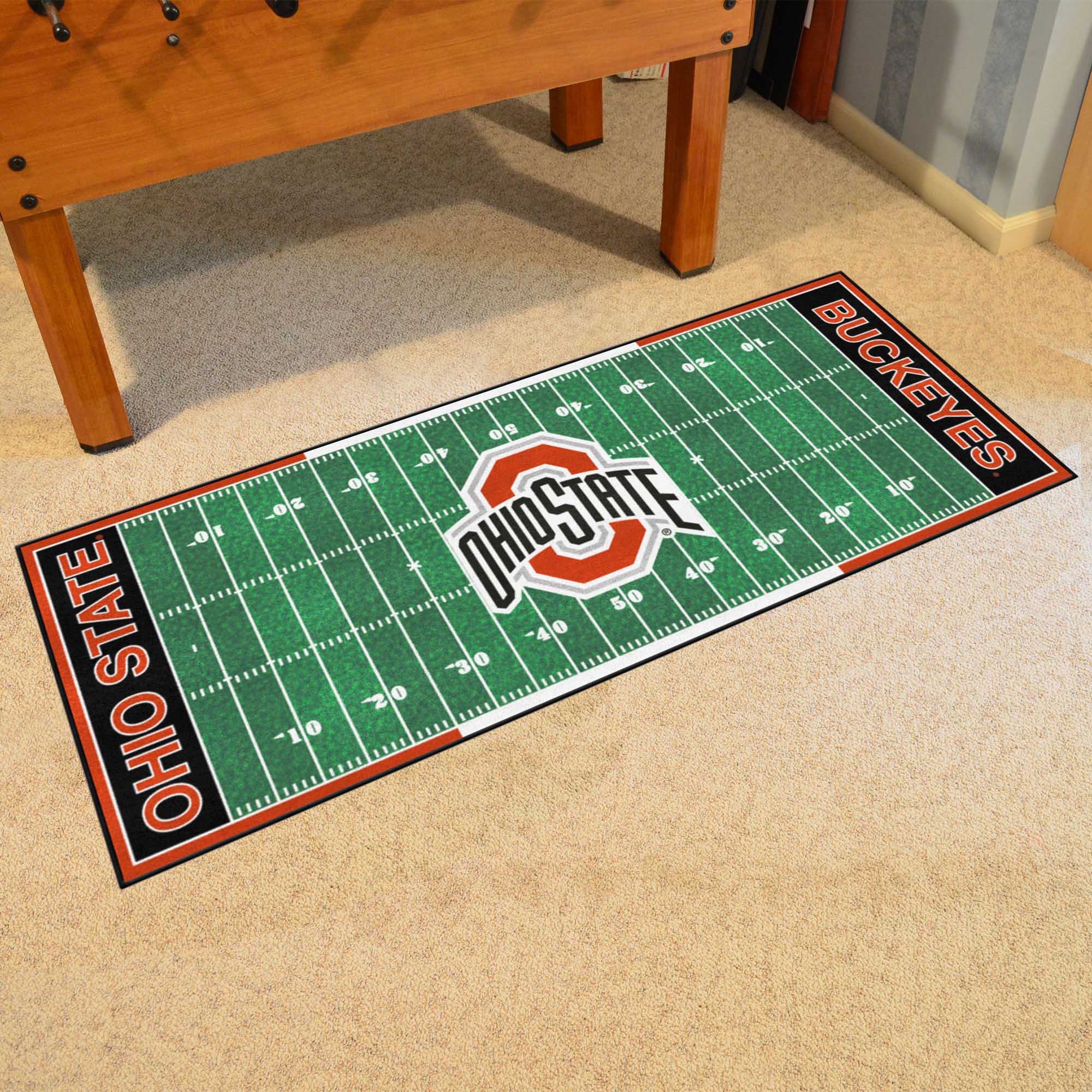 Ohio State Buckeyes Field Runner Mat - 30in. x 72in. - Ohio State