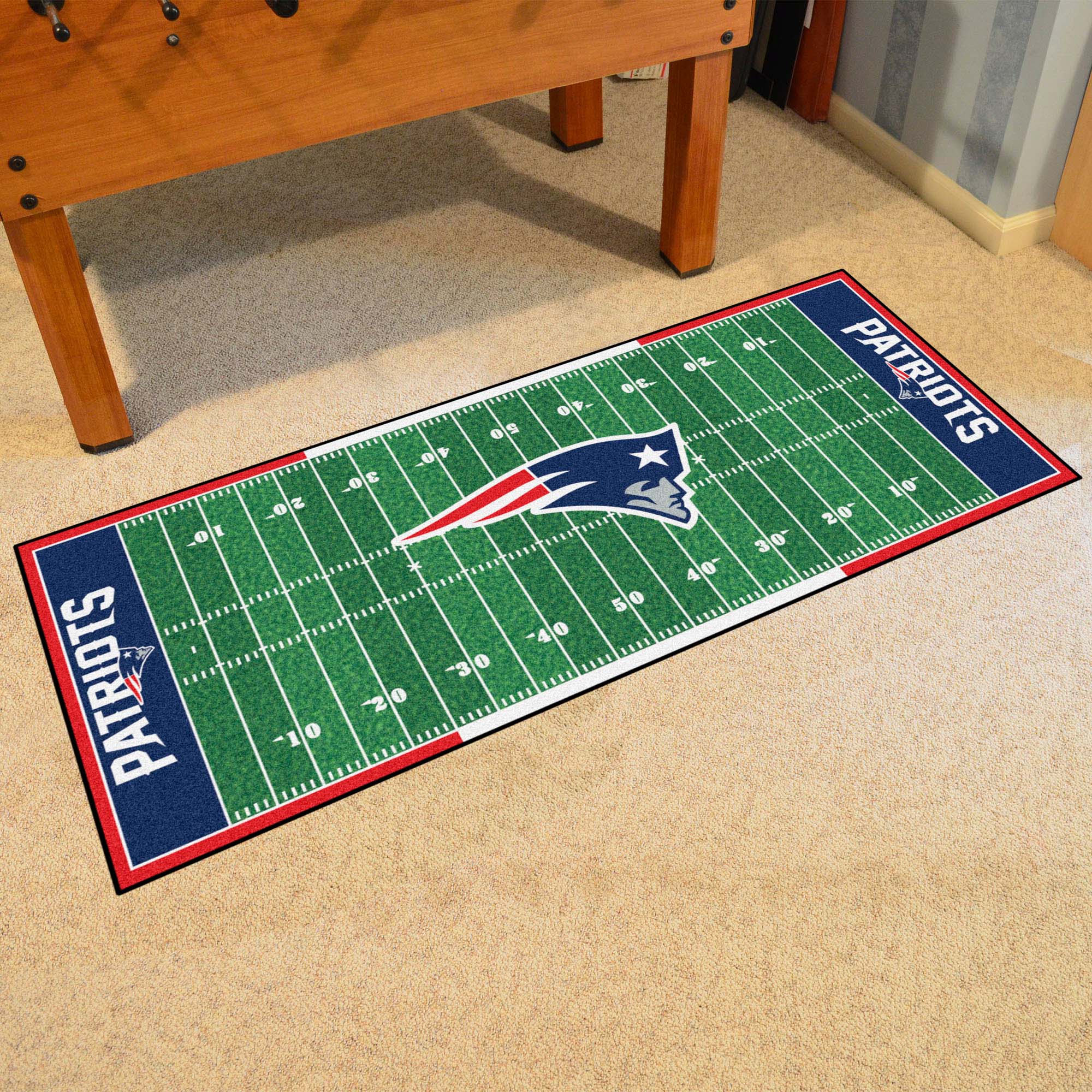 New England Patriots Field Runner Mat - 30in. x 72in.