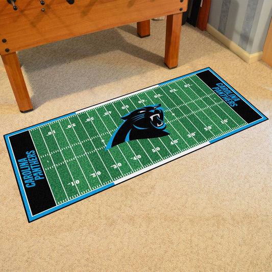 Carolina Panthers Field Runner Mat - 30in. x 72in. - Carolina Panthers