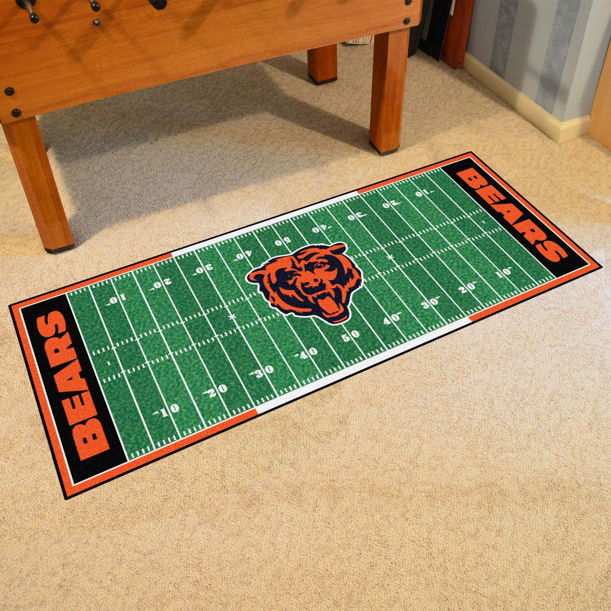 Chicago Bears Field Runner Mat - 30in. x 72in. - Chicago Bears