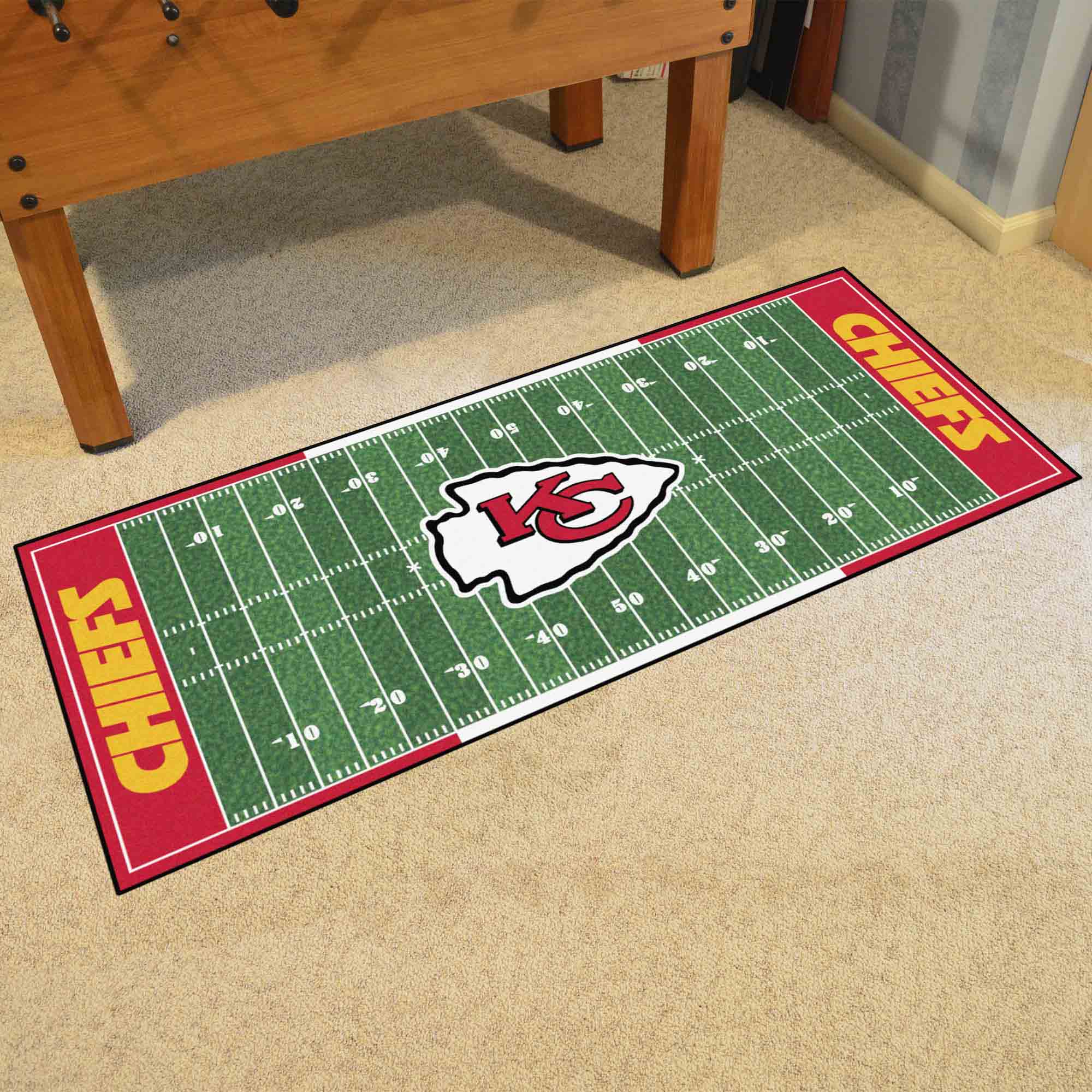 Kansas City Chiefs Field Runner Mat - 30in. x 72in.