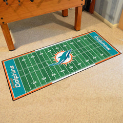 Miami Dolphins Field Runner Mat - 30in. x 72in. - Miami Dolphins